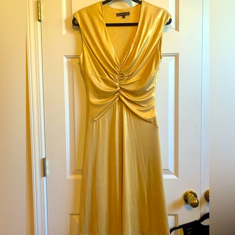 Light gold shimmery dress